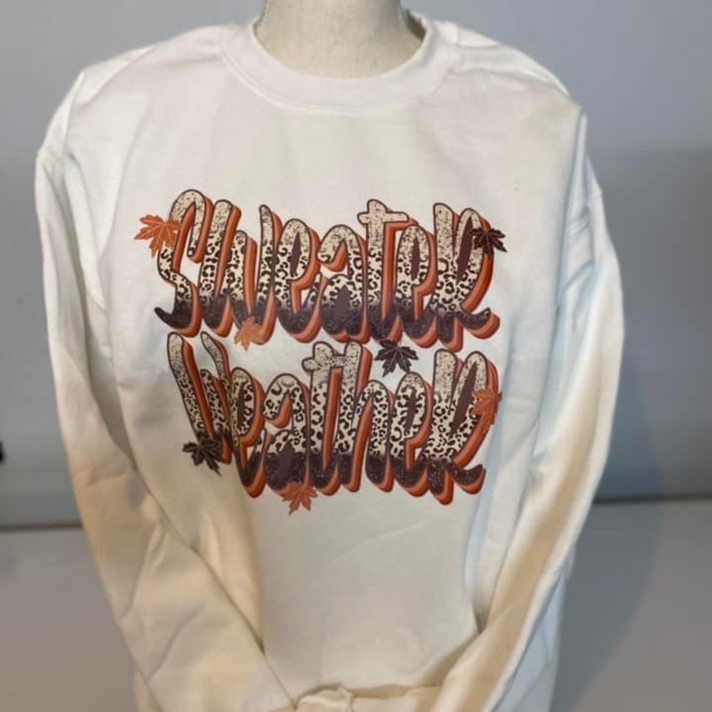 Women’s crew neck sweatshirt - Sweater Weather